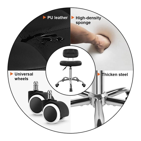 KKTONER backrest provides ergonomic support during long sessions at home office or spa.