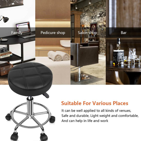 KKTONER spa drafting work stool provides comfort during long sessions.