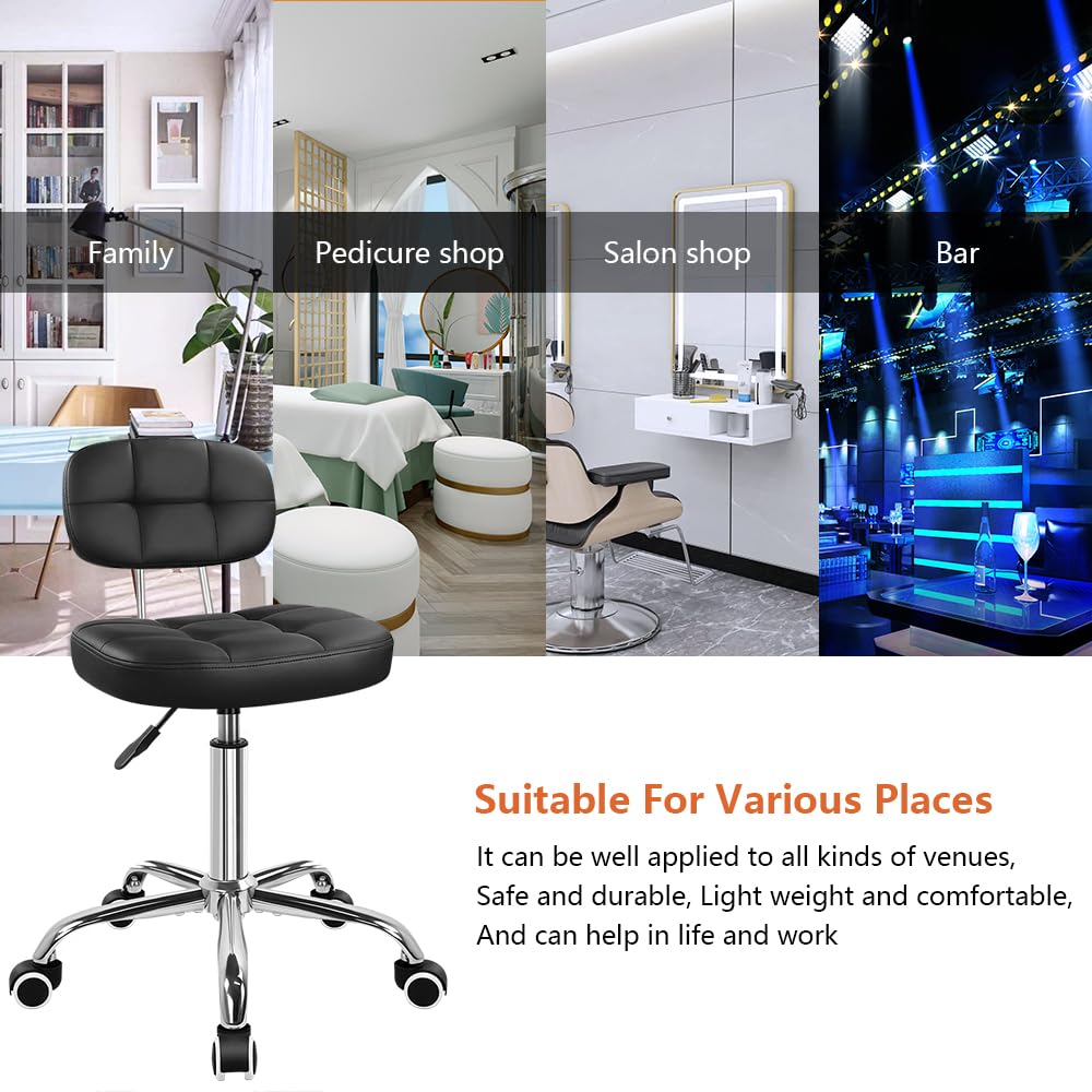KKTONER multiuse chair suited for home office, spa, salon, or beauty studio tasks.