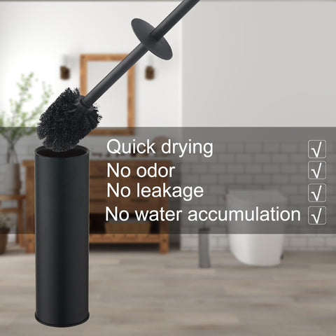 KLDKLD dual brush heads for thorough reach to toilet corners.