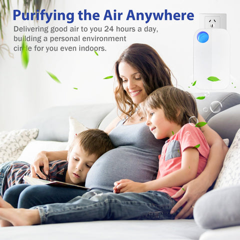 KLVEU Ion Air Purifier portable design for easy room-to-room use.