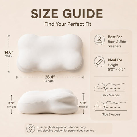 KLXXUJK Cloud Pillow breathable cover highlights cooling and moisture wicking properties.