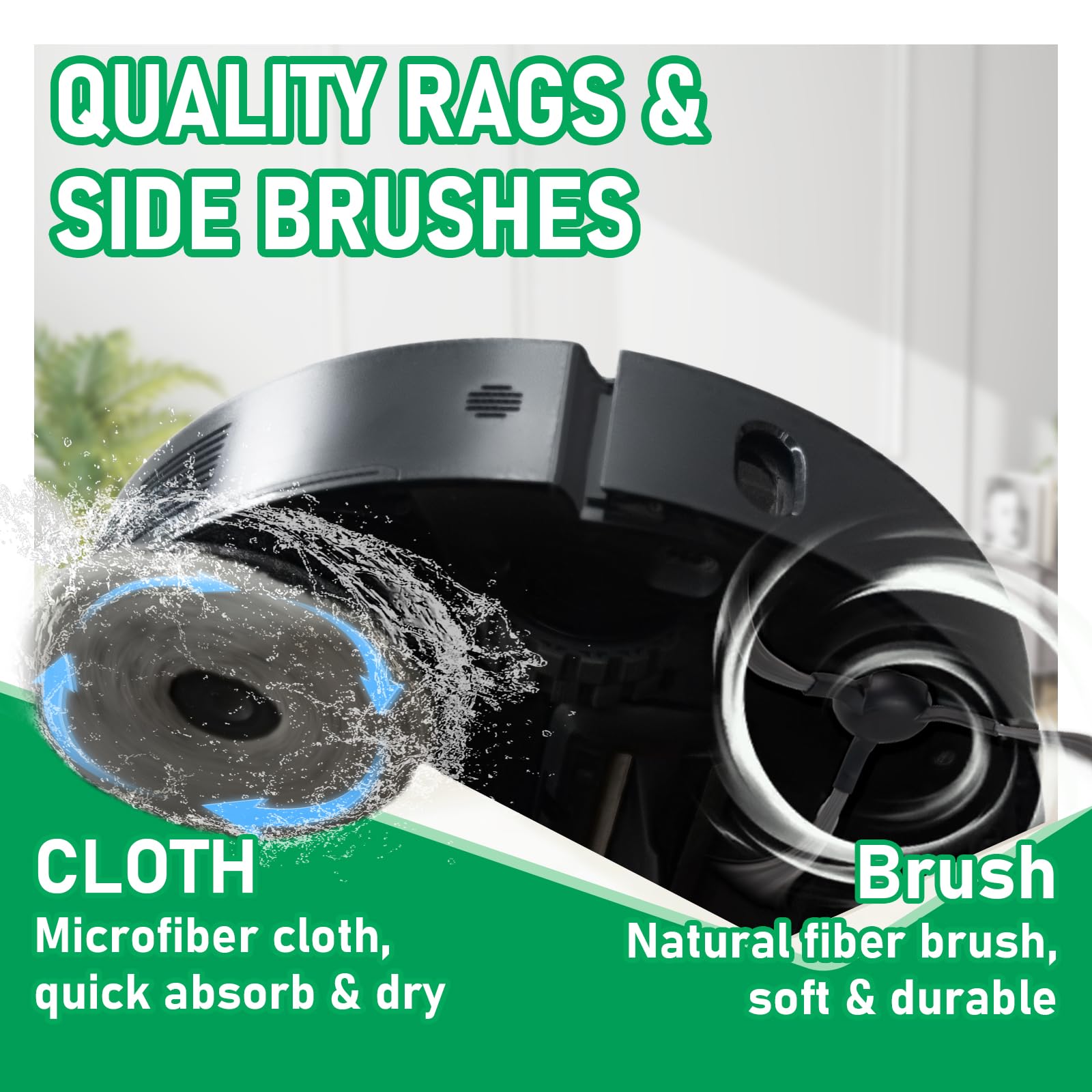 Klypticfit cleaning brush for easy upkeep and debris removal.