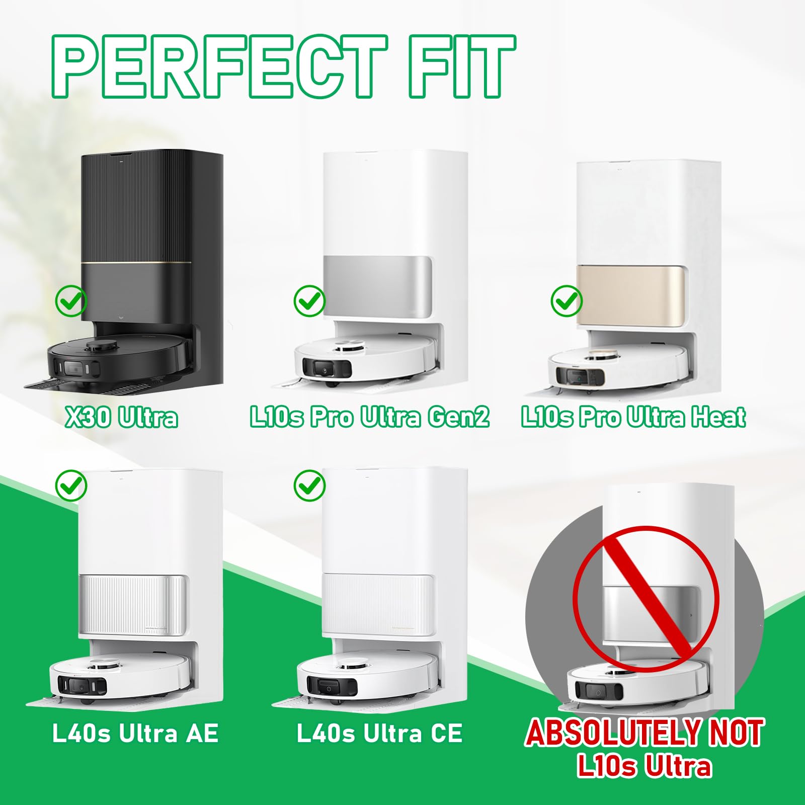 Klypticfit HEPA filters for Dreame L10s Ultra Gen 2 and related models, trapping fine particles.