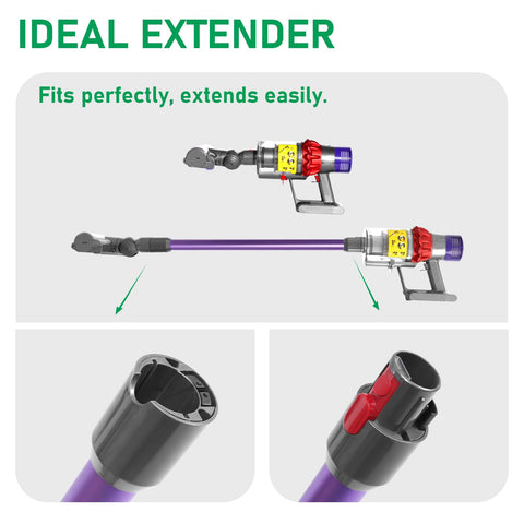 Klypticfit extension wand shows aluminum tubes and rugged connectors.