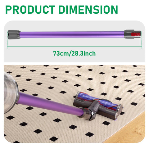 Klypticfit extension wand with one-button installation for quick setup.