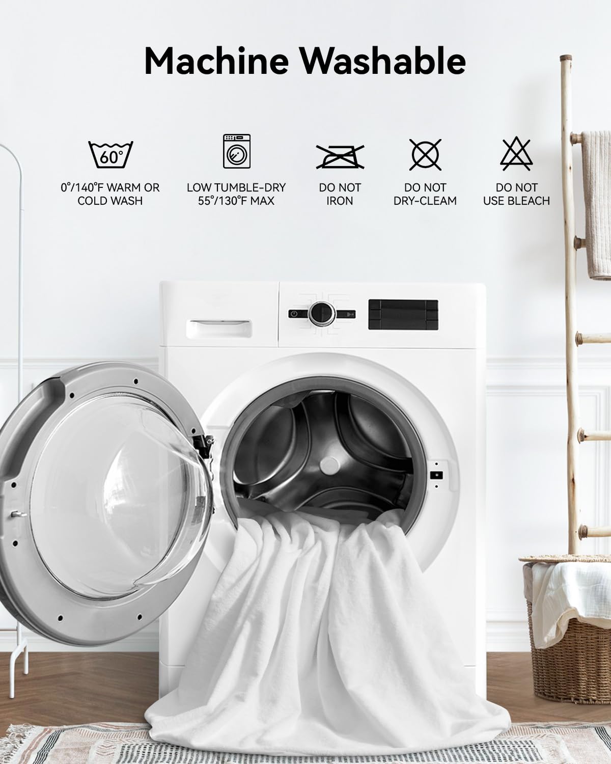 Kmall machine-washable mattress protector for easy, durable care.