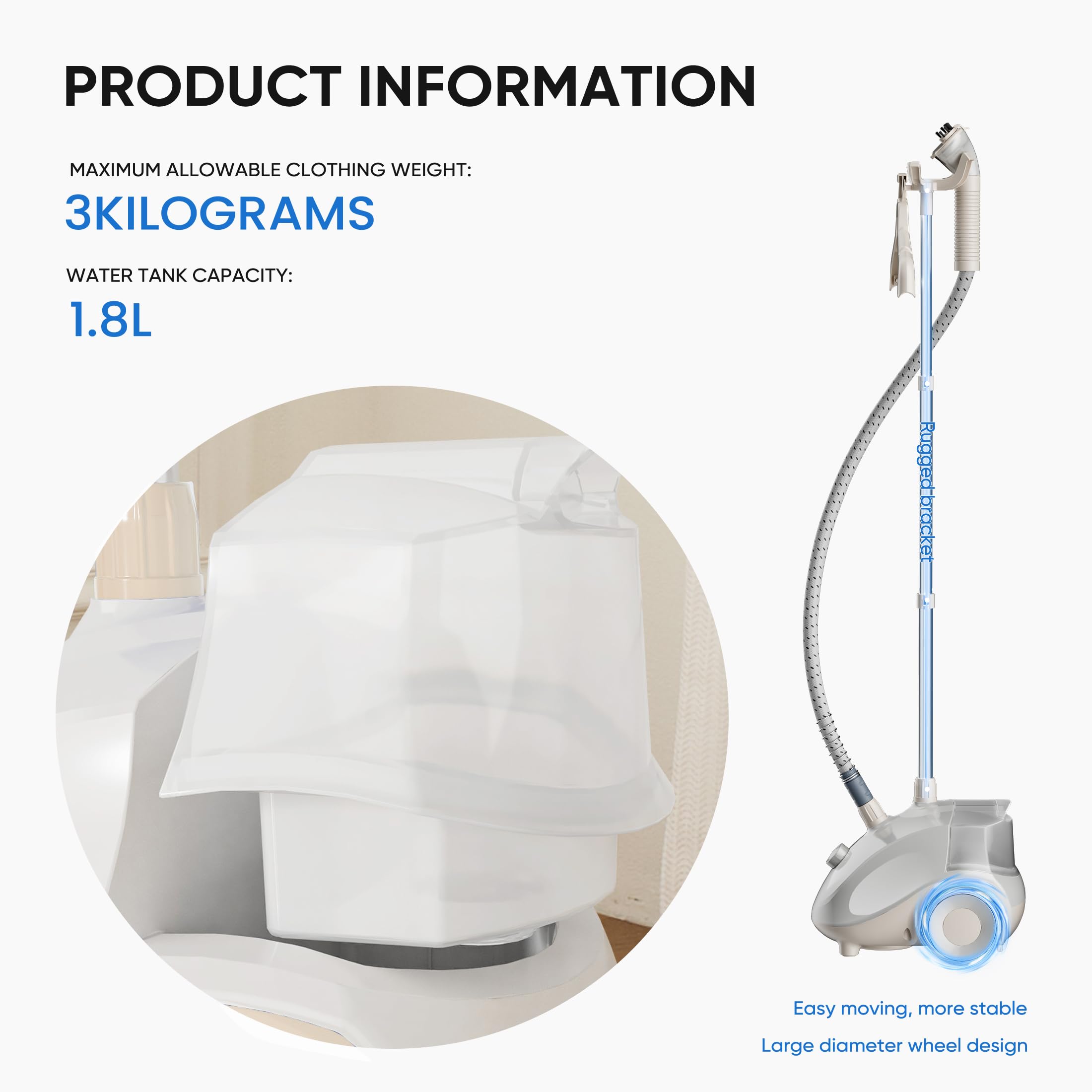 KMFurnila garment steamer rapid heat for fast wrinkle refresh.