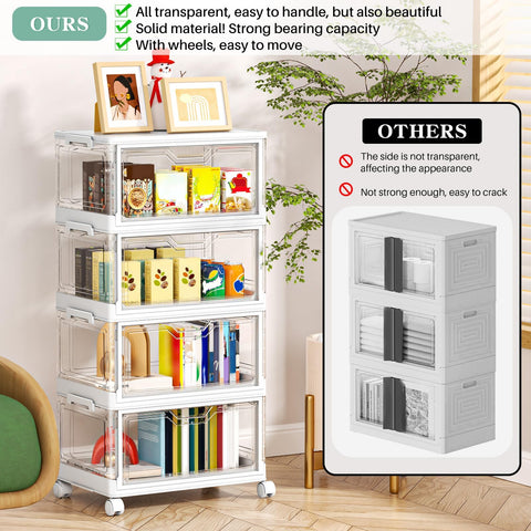 Kmiectse patent-licensed stackable bin, stable structure for reliable organization.