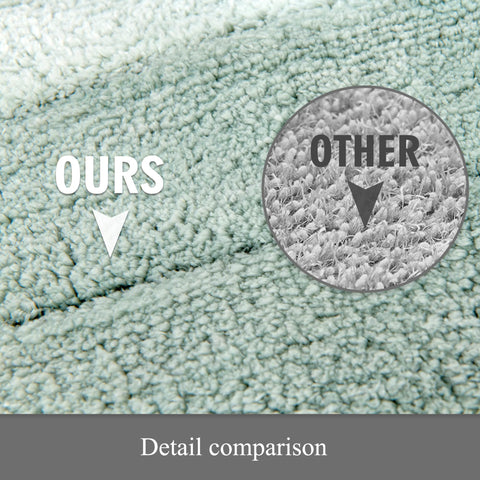 Kmson ombre bath mat set weave highlights high absorbency
