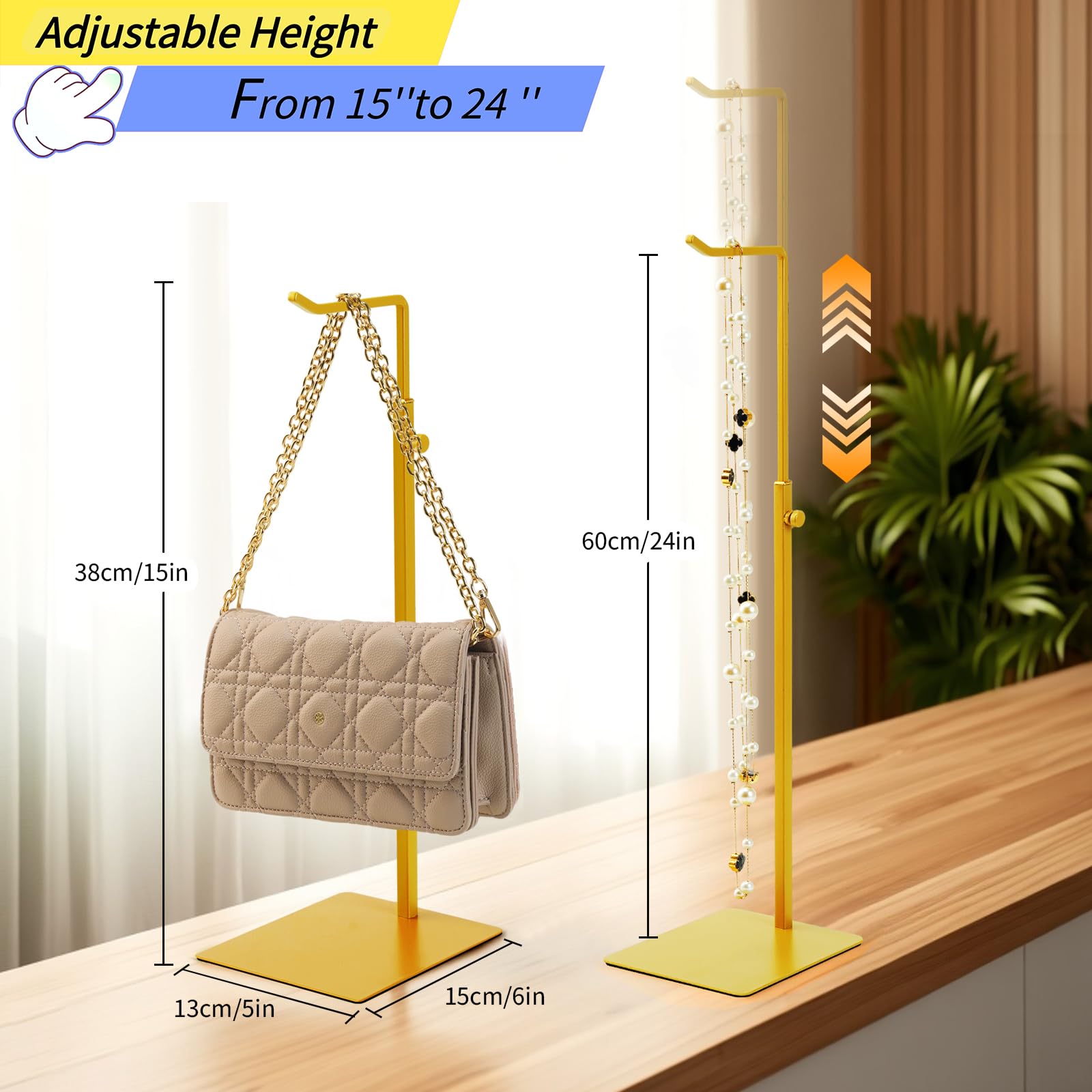 KMtilsh purse holder powder-coated finish resists fingerprints for easy cleaning