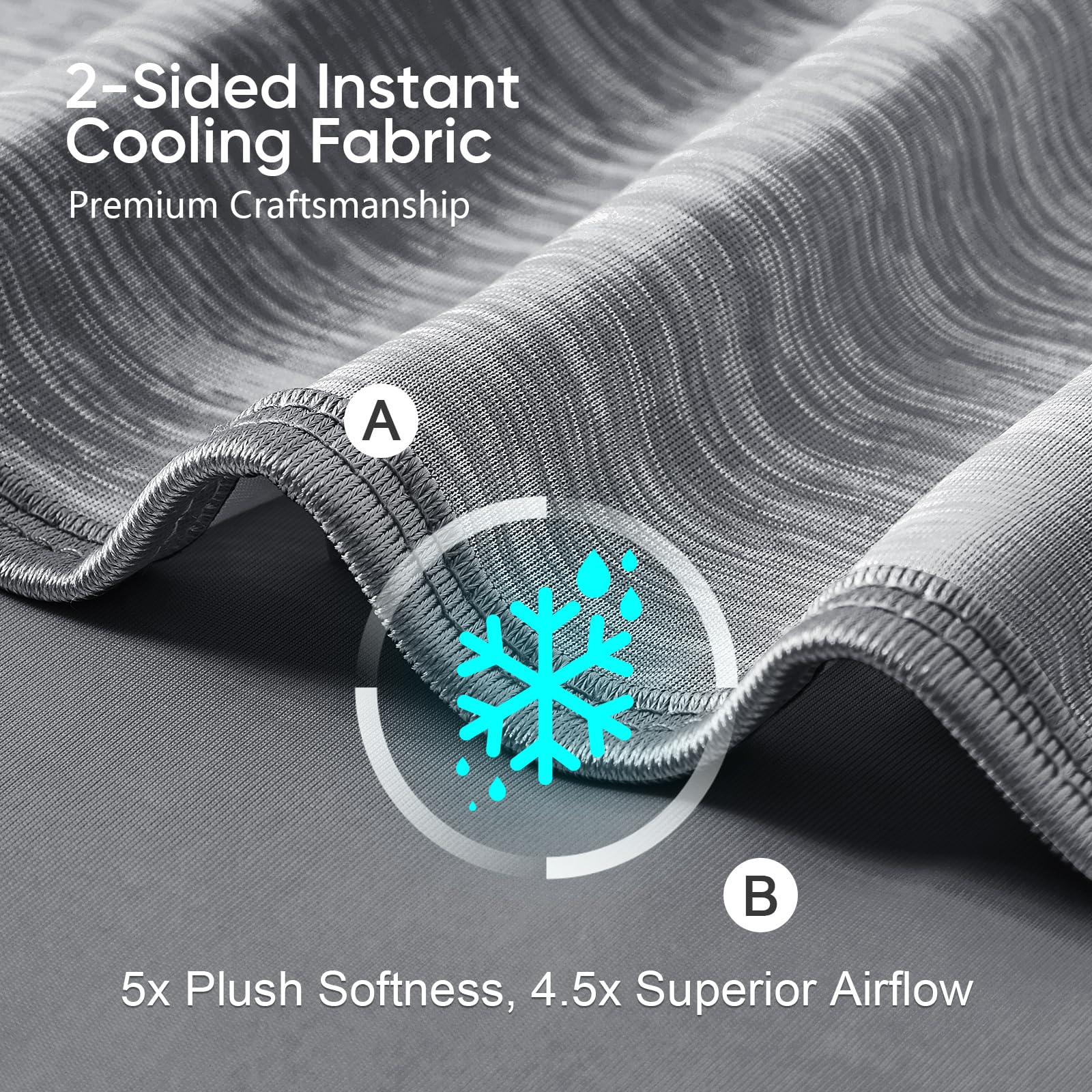KMUSET cloud-pattern blanket enhances airflow and feather-light comfort.