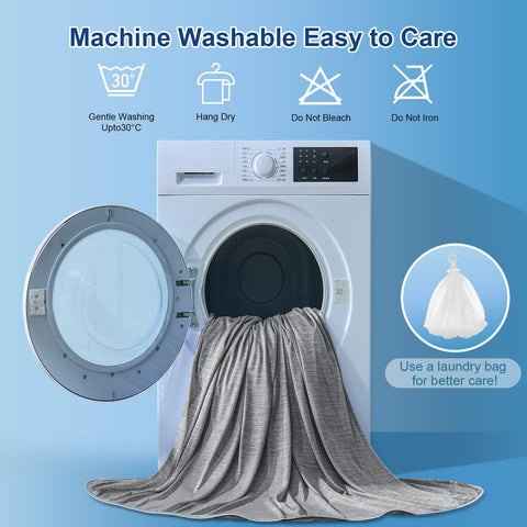 KMUSET easy-care blanket is machine washable for busy lifestyles.