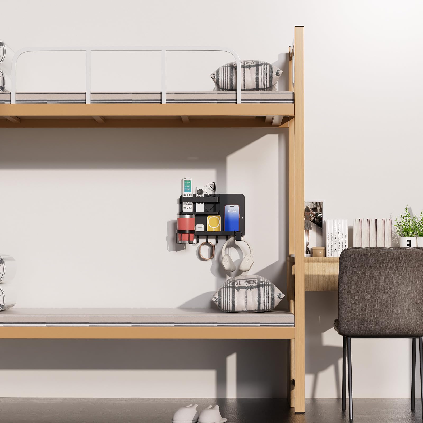 KMUZAWN dorm-ready decor enhances organization without wall damage.