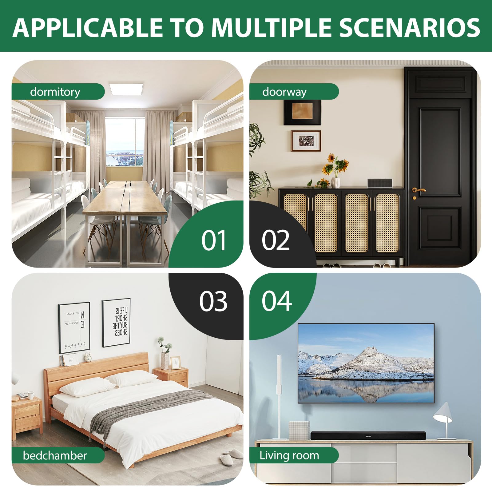 KMUZAWN screw kit included for secure wall mounting.
