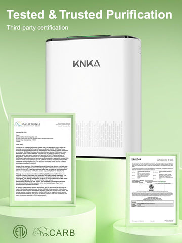 KNKA APH3000 turbo mode speeding up purification when needed.