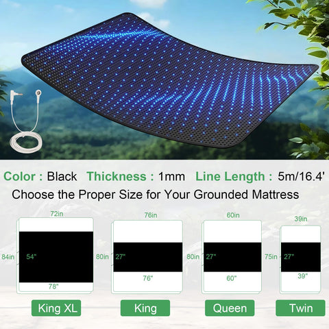 Knocoka grounding mat portable design ideal for travel and home use.
