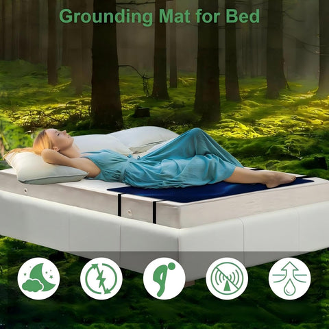 Knocoka grounding mat soft touch surface with anti-slip PU leather.