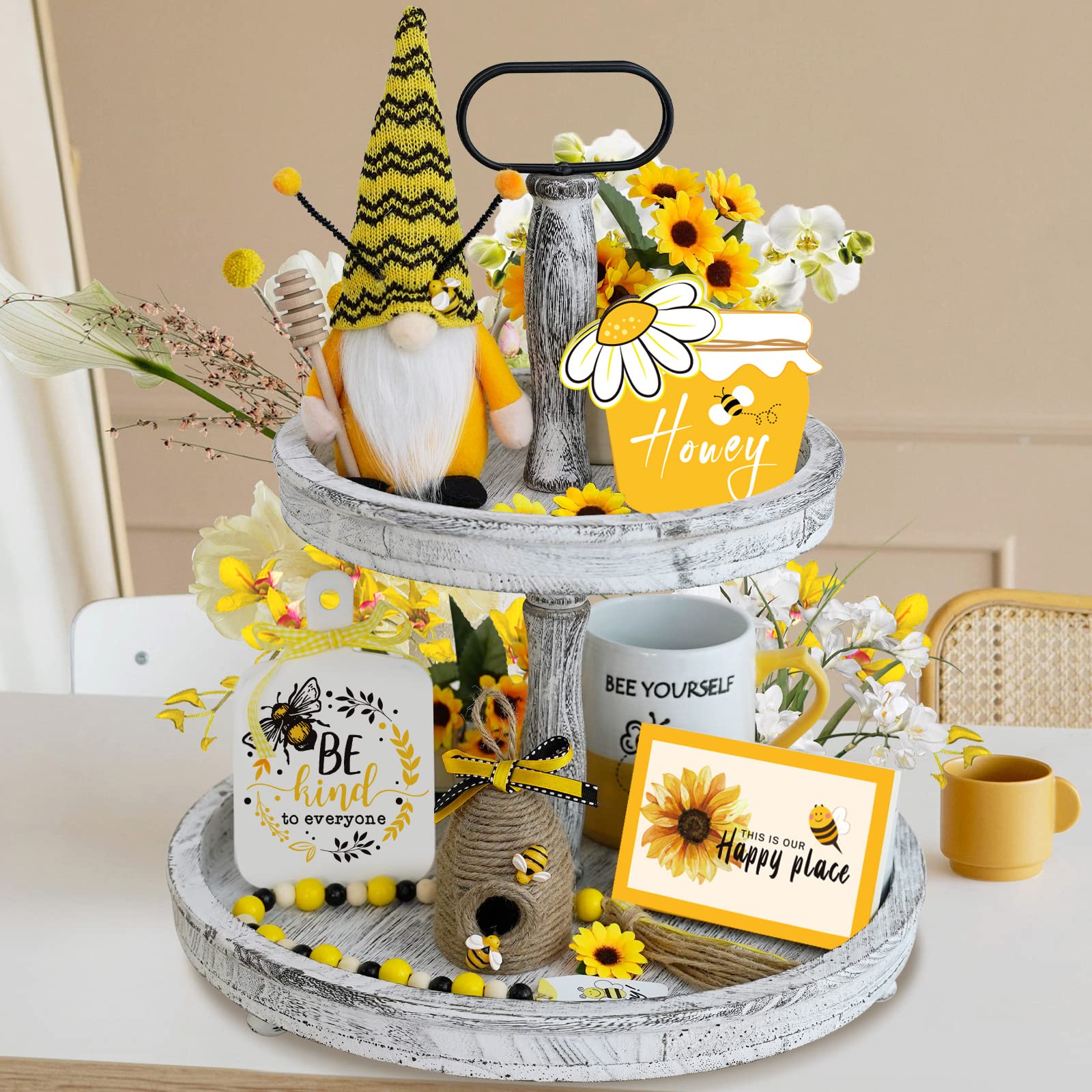 KnomeKo bee hive decor adds rustic texture to counters