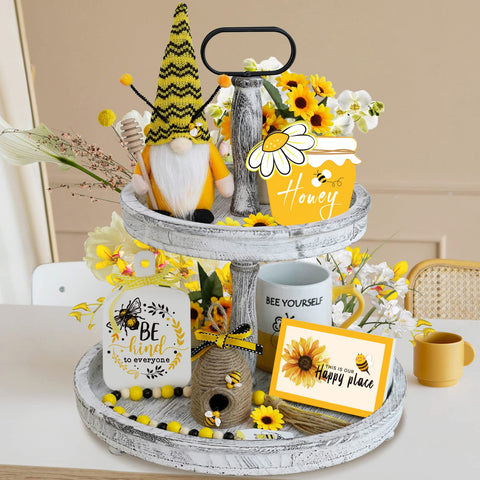 KnomeKo bee hive decor adds rustic texture to counters