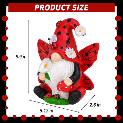 KnomeKo Handcrafted resin gnome with durable finish for outdoors.