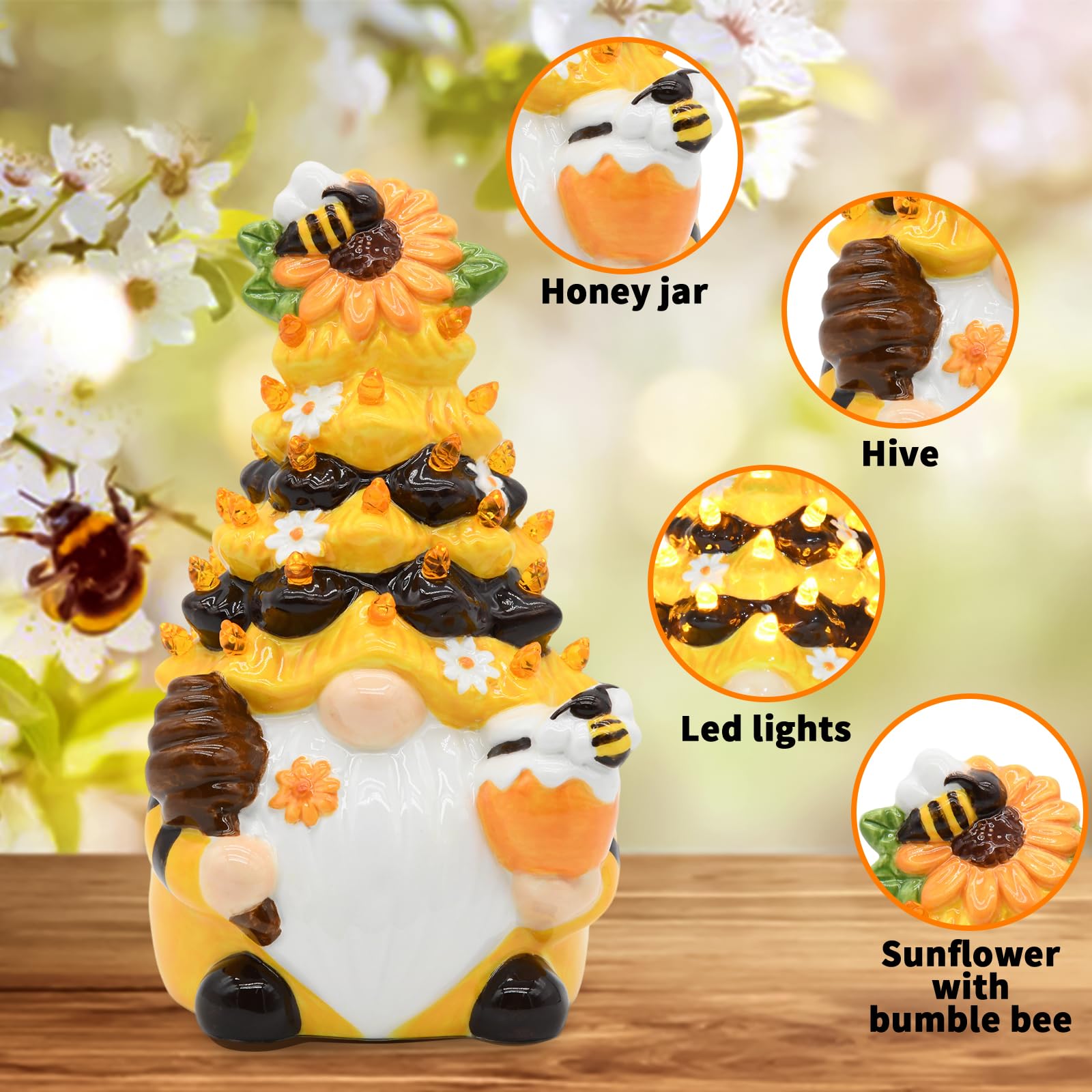 KnomeKo Timer tabletop display gnome creates inviting entryway ambiance