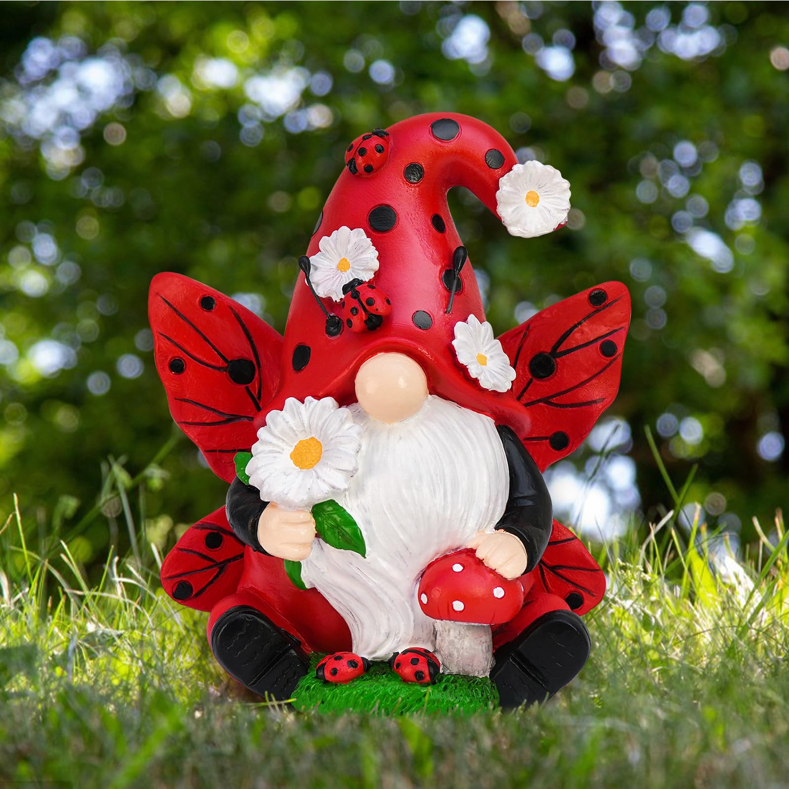 KnomeKo Weather-resistant ornament with vibrant hand-painted details.
