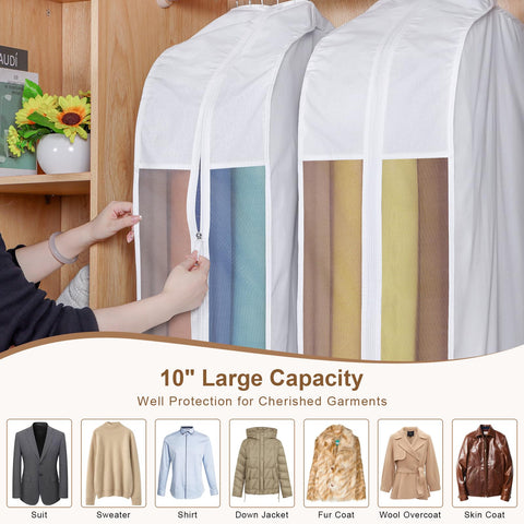 Kntiwiwo breathable cotton bag preserves fabric feel while protecting from dust.