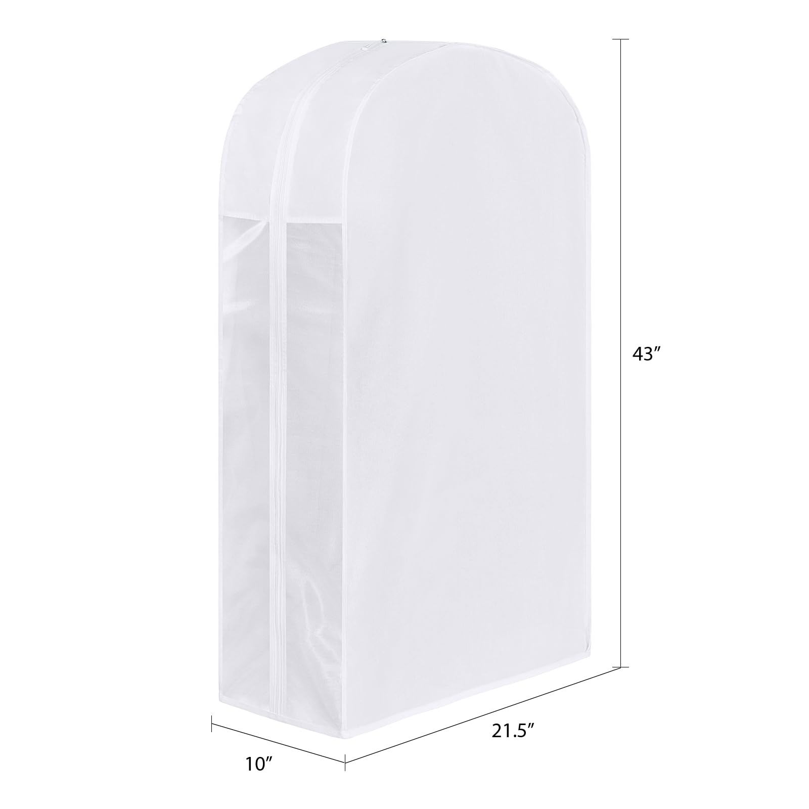 Kntiwiwo 43-inch garment bag with clear window lets you identify outfits quickly.