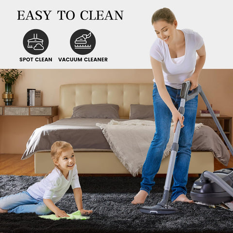 KNZE 5x7 rug serves multifunctional decor for living, bedroom, or dorm.