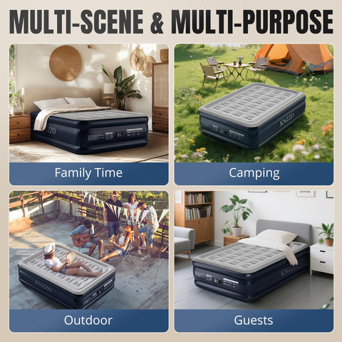 KNZZO outdoor camping use enables comfortable sleep outdoors under various conditions.