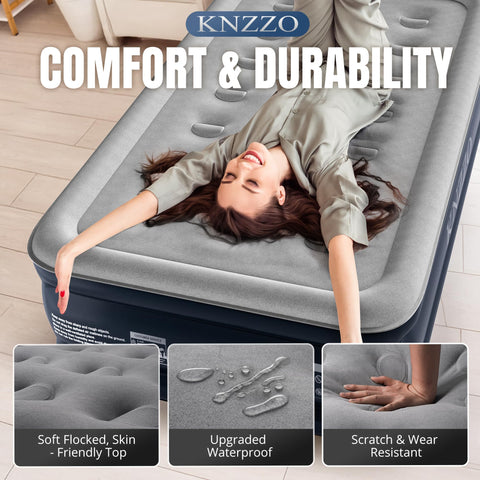 KNZZO independent support system adapts to body movements for balanced comfort