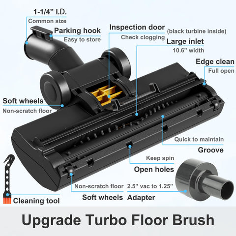 Kodahome powerful bristles lift debris while protecting surfaces