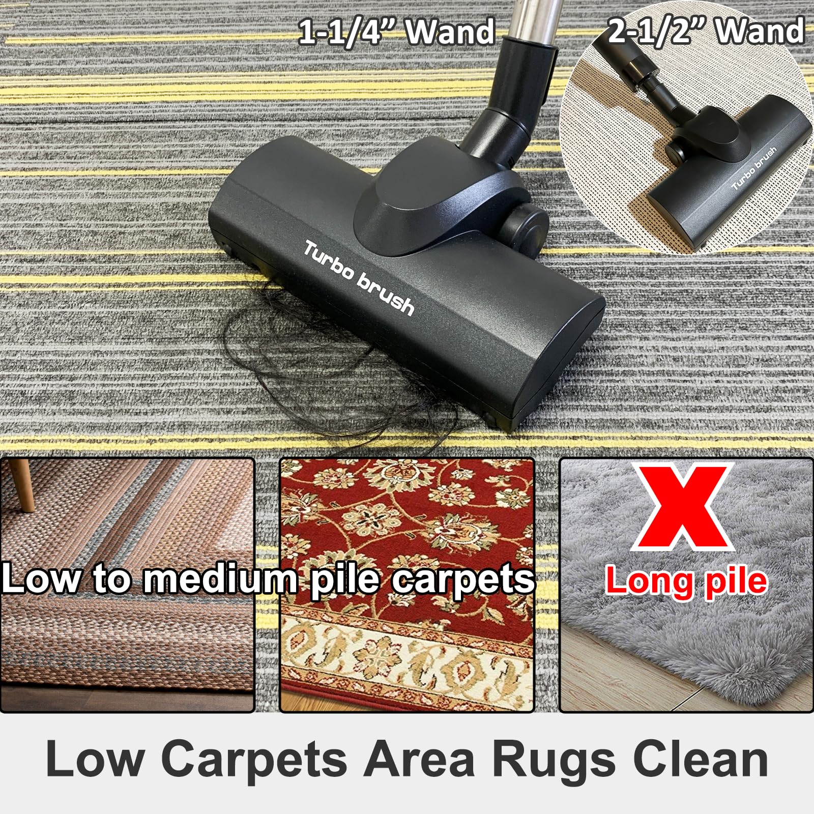 Kodahome compatible with low pile carpets for quick cleaning