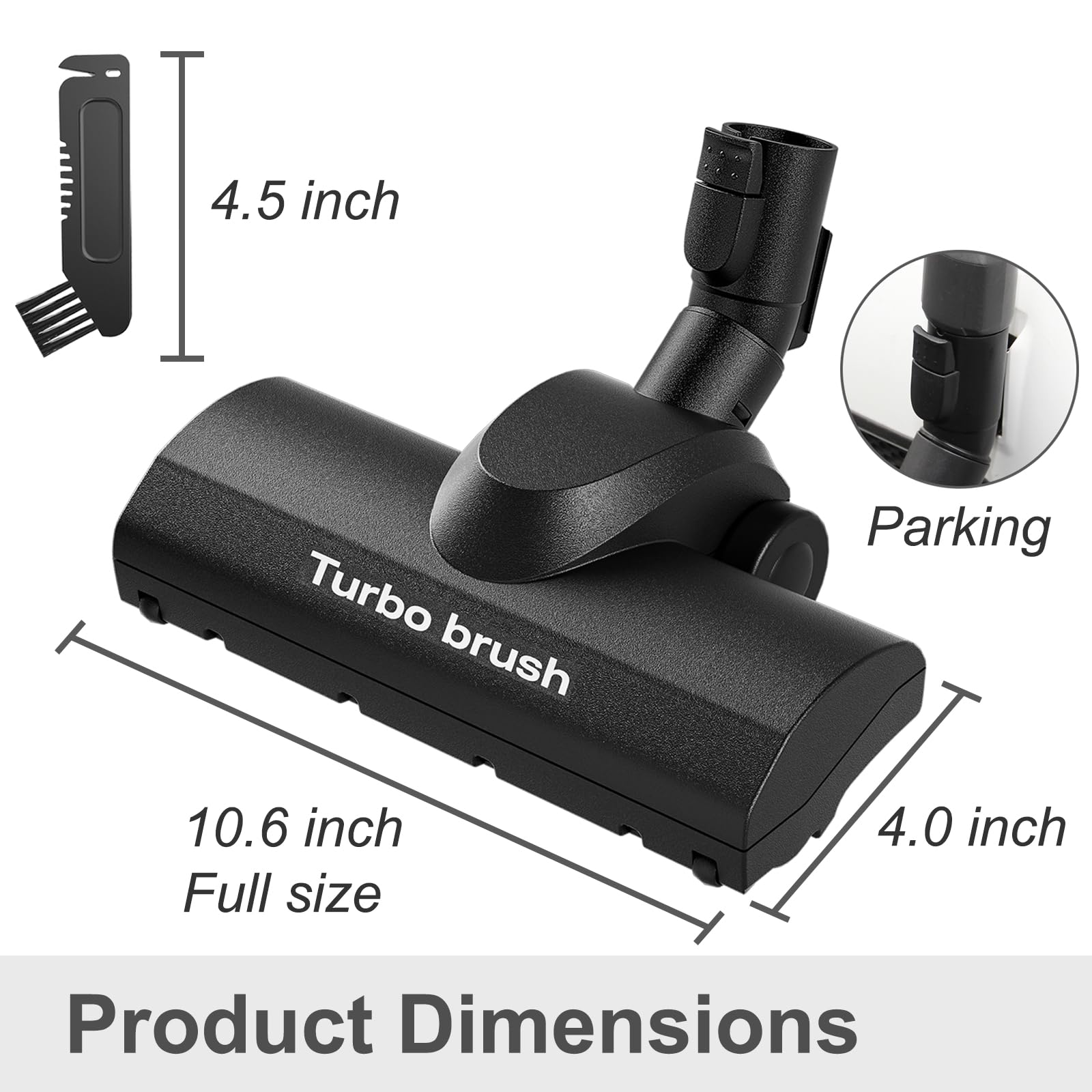 Kodahome Turbo Brush helps lift pet hair and fibers from surfaces.