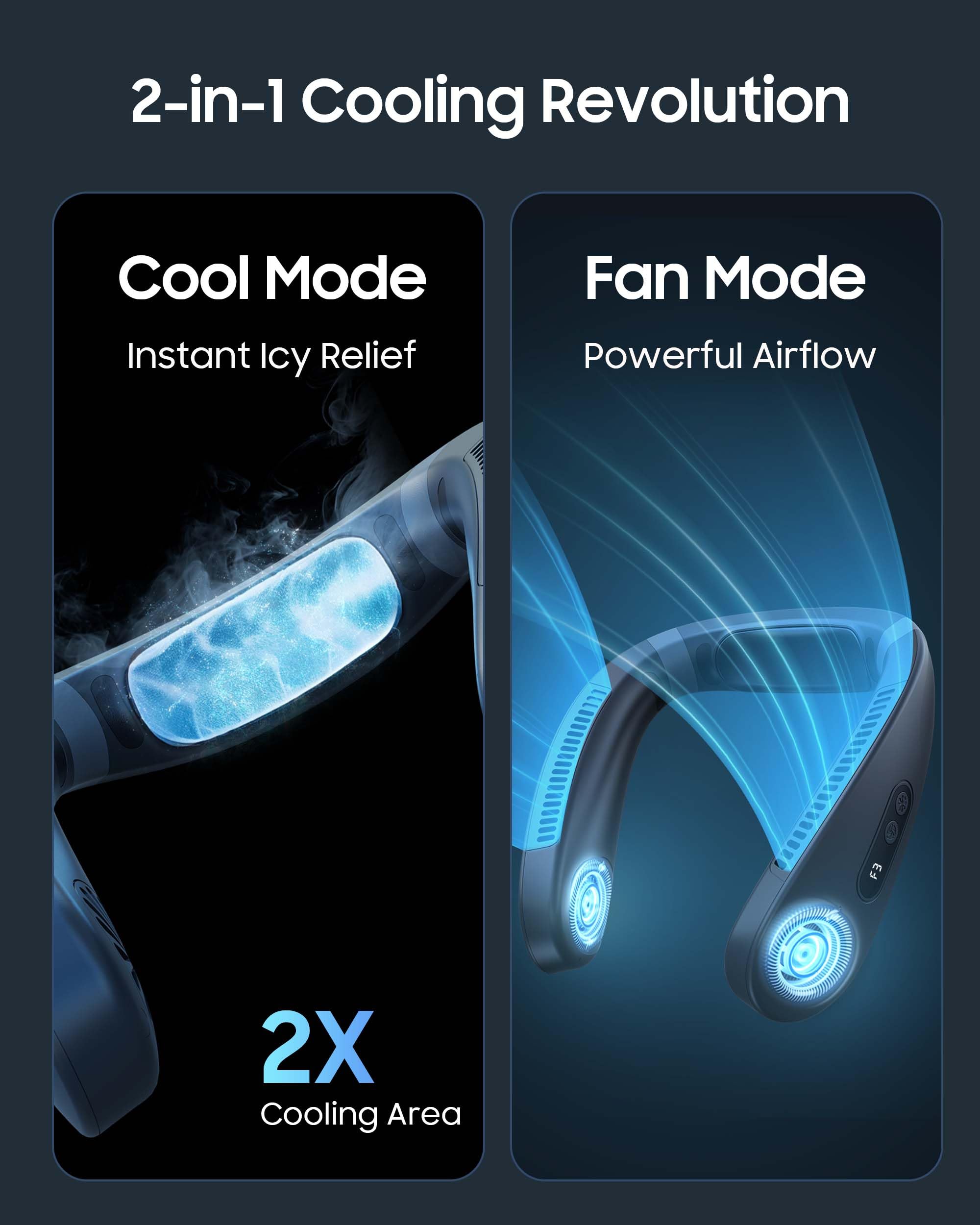 KOHA CoolMaster Ultra Neck Fan ergonomic design supports all-day wear.