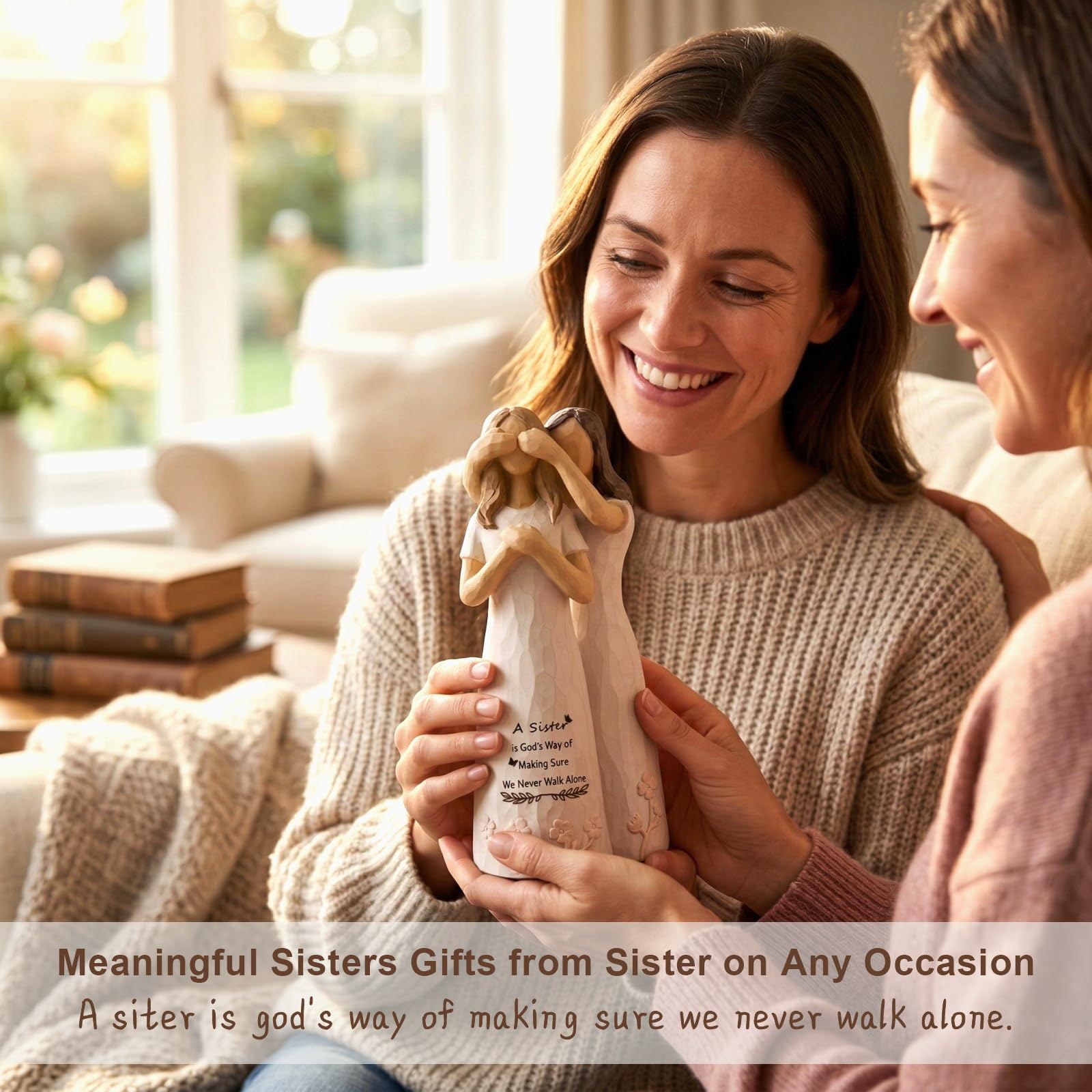 Kohehe Christmas gift idea figurine emphasizing sisterly connection