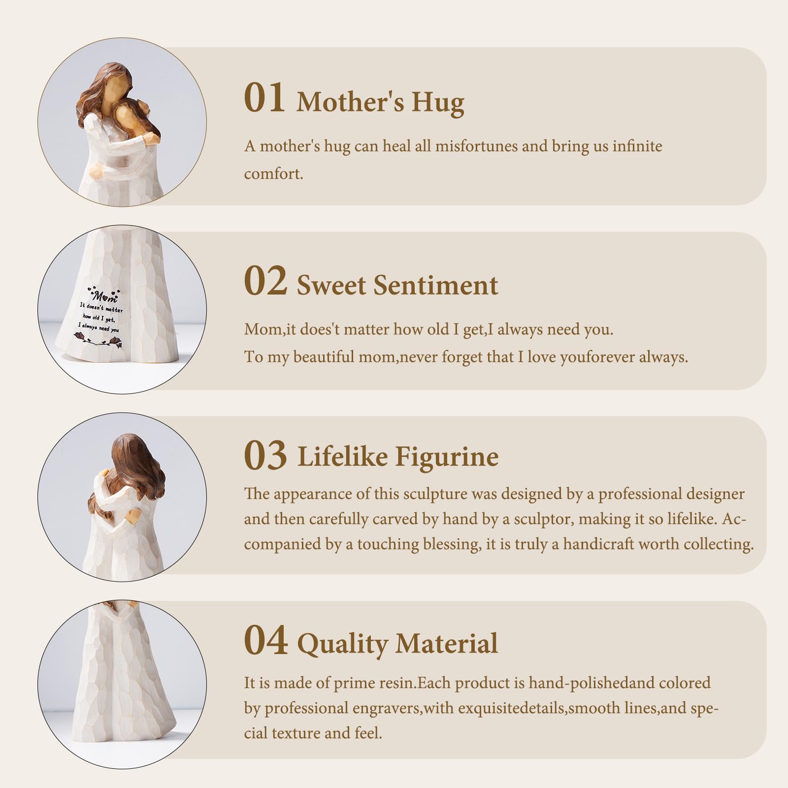 Kohehe daughter to mom keepsake gift emphasizing affection