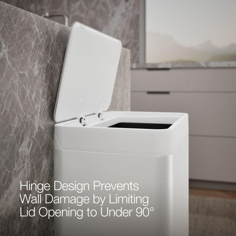 Kohler 20940-STW 13-gallon capacity fits most standard trash bags.