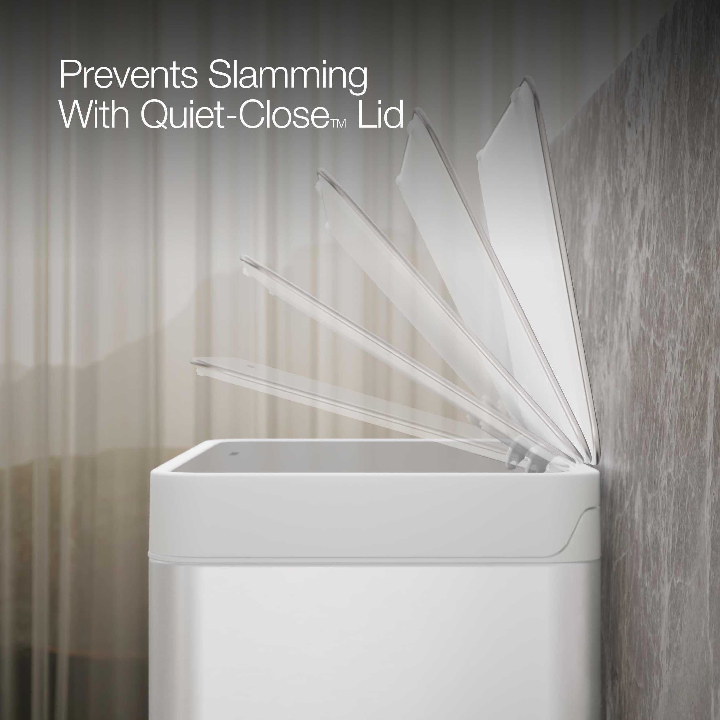 Kohler 20940-STW flush-design body sits neatly against wall.