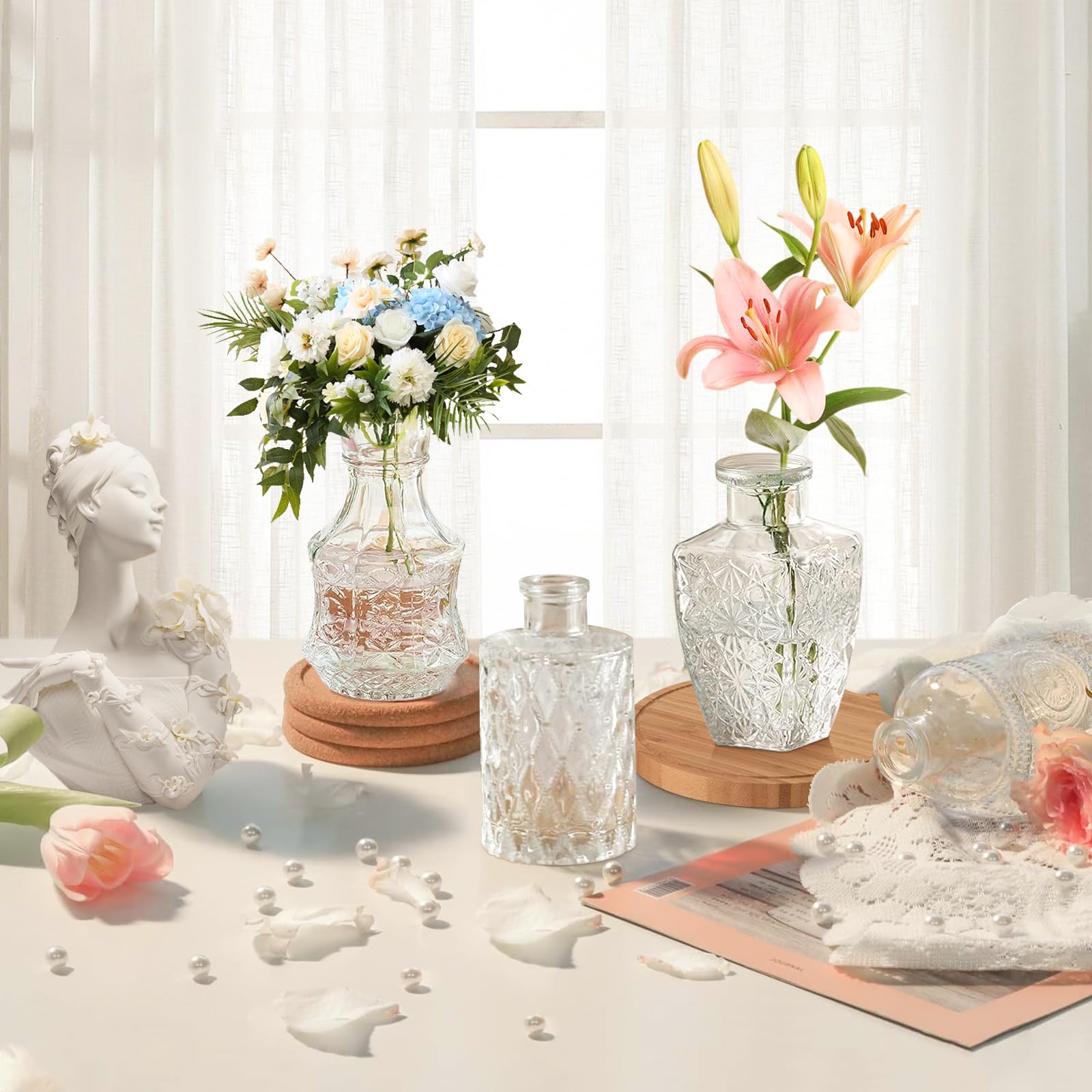 KOIUEYW vintage mini vases showcase retro elegance for home decor