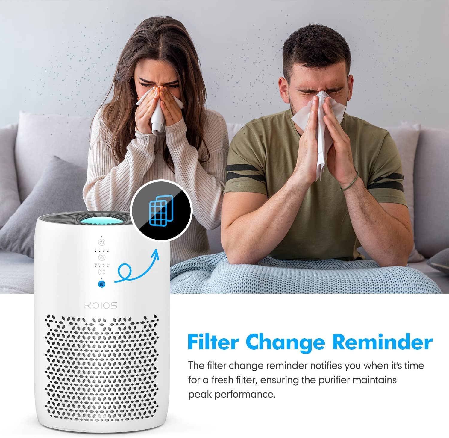 KOIOS H13 filter installation in MOOKA EPI153 — easy, user-friendly replacement.