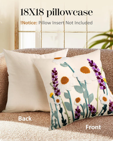 Kokaaee linen-cotton blend pillow cover combines durability with soft touch