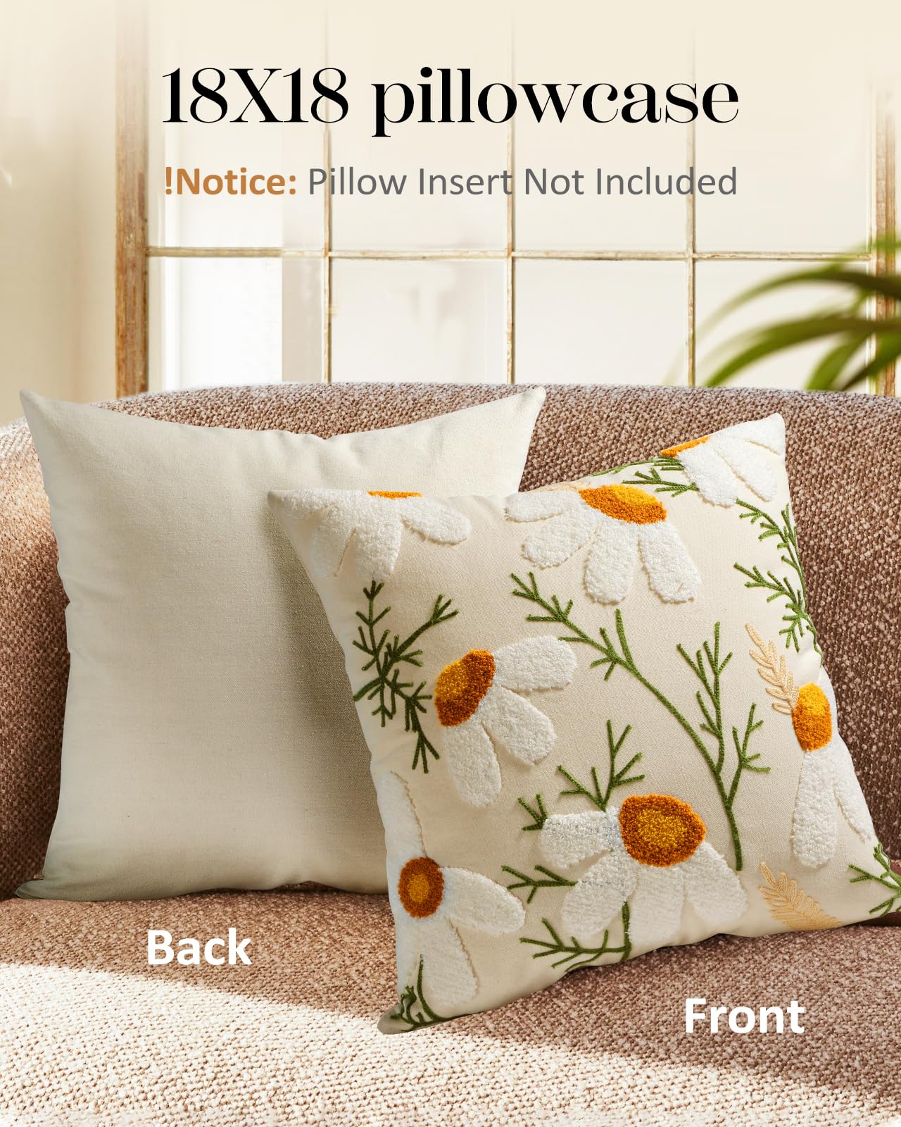 Kokaaee linen-cotton pillow covers suit living room and bedroom styling.