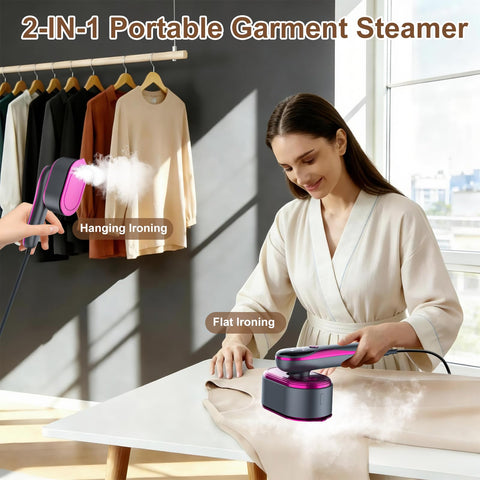 KOKABI travel steamer heats in 10–12 seconds for quick wrinkle reduction.