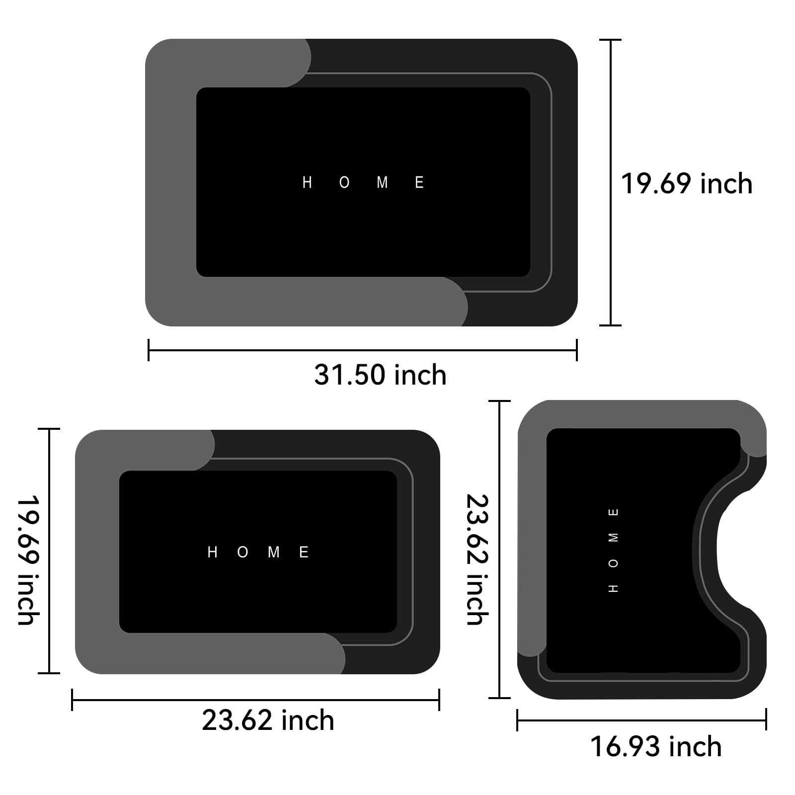 KOKGYM bath mats foot mat offering a cozy stepping surface and moisture control