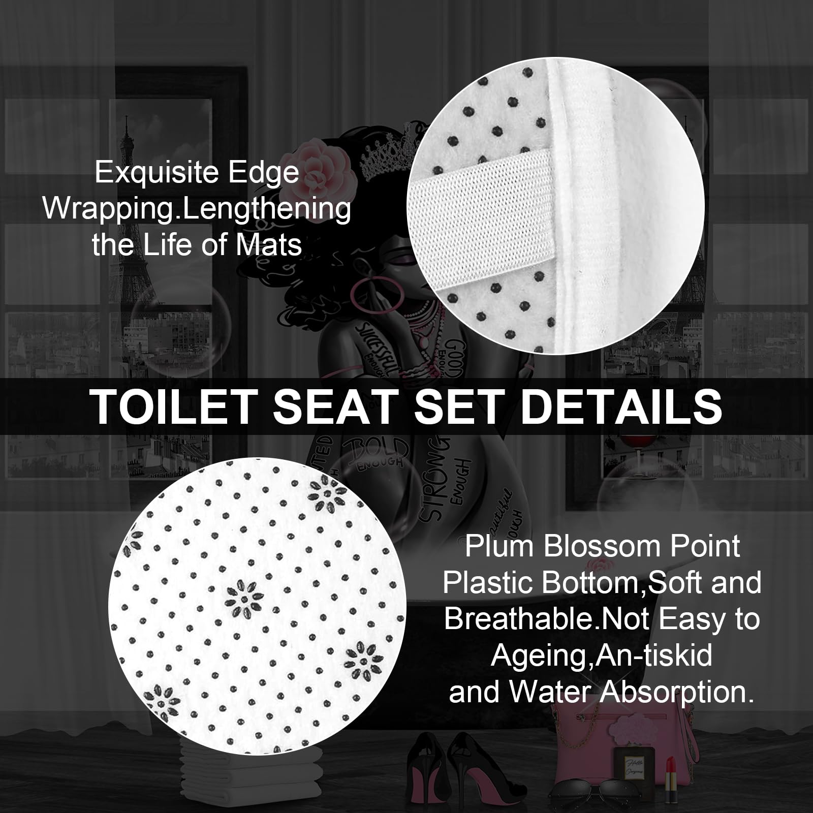 KOKGYM Stylish bathroom decor suitable for hotels, dorms, and homes