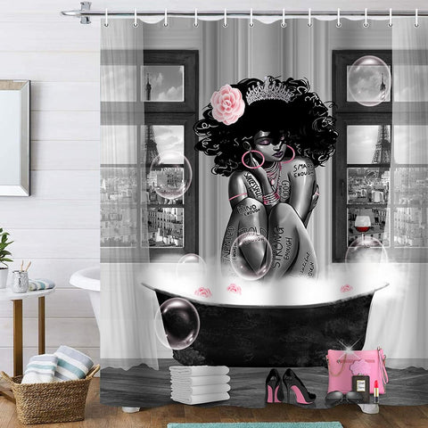 KOKGYM U-shaped rug provides extra mat area near the tub