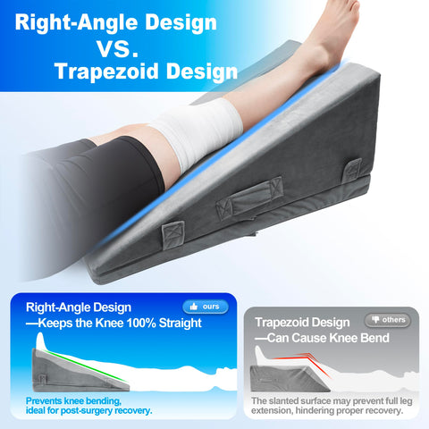 Kokoslo Memory-foam top layer provides soft, supportive cushioning for resting legs.