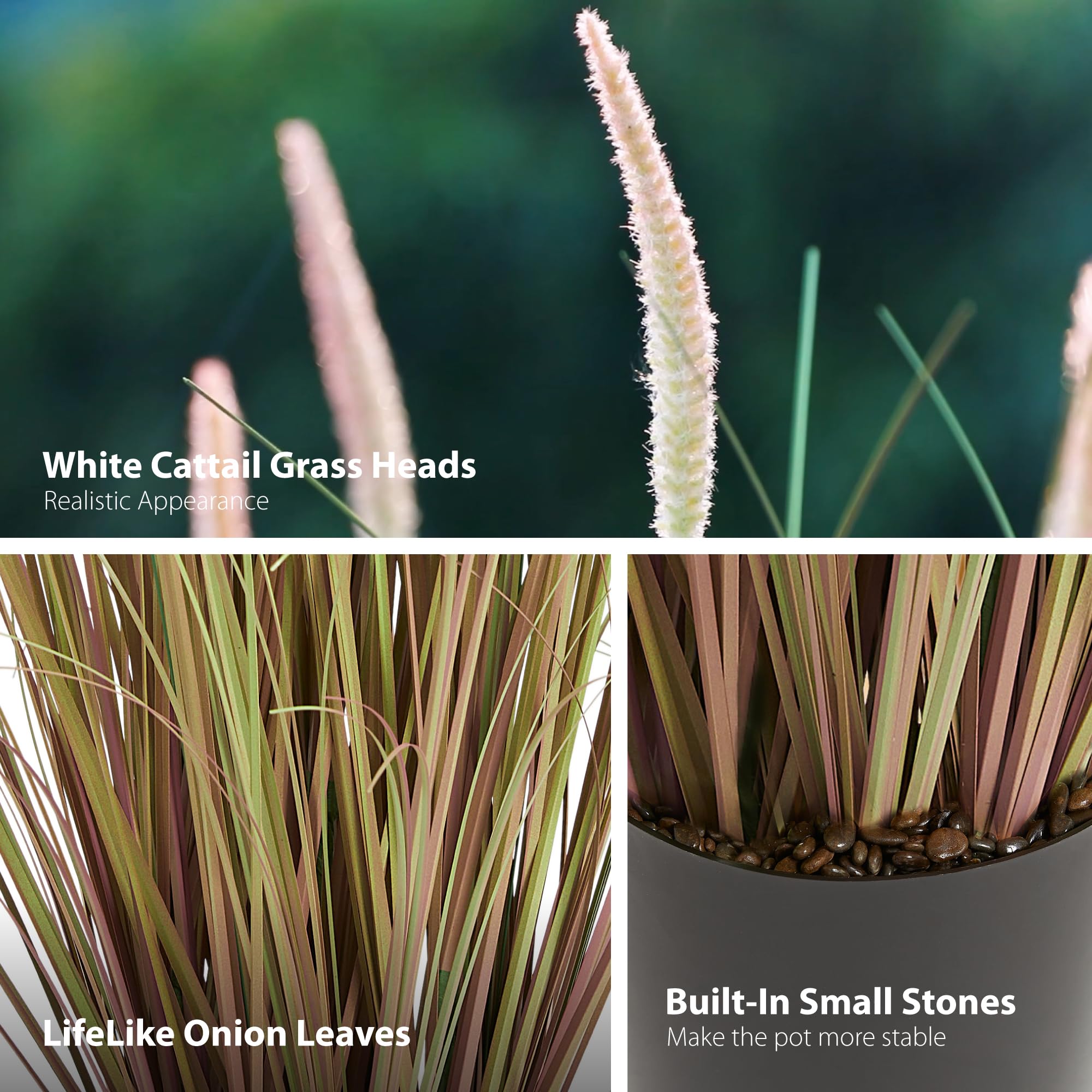 KOL pink housewarming gift cattail reed grass arrangement